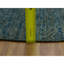 Tapis vert en laine rond nouvel âge unique 6 pi x 6 pi Sharlinda