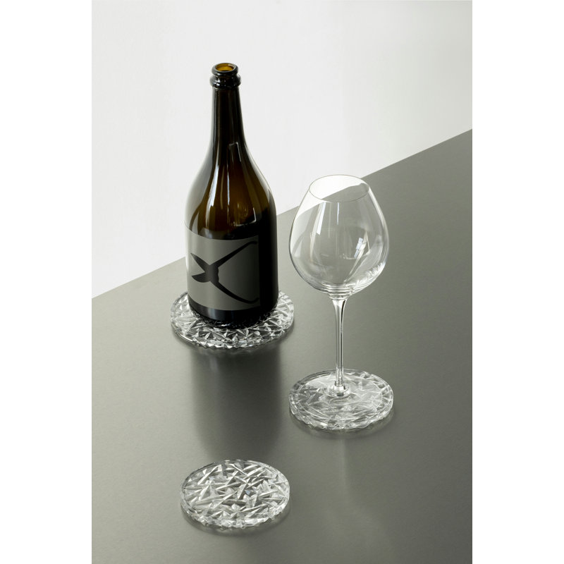 Carat Glass Round 1 Piece Coaster
