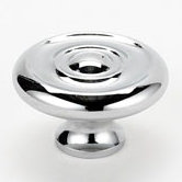 Mushroom Knob, 1" H x 1.5" W x 0.63" D, Polished Chrome