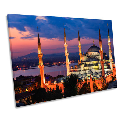 Mosque Istanbul Turkey - Wrapped Canvas Print