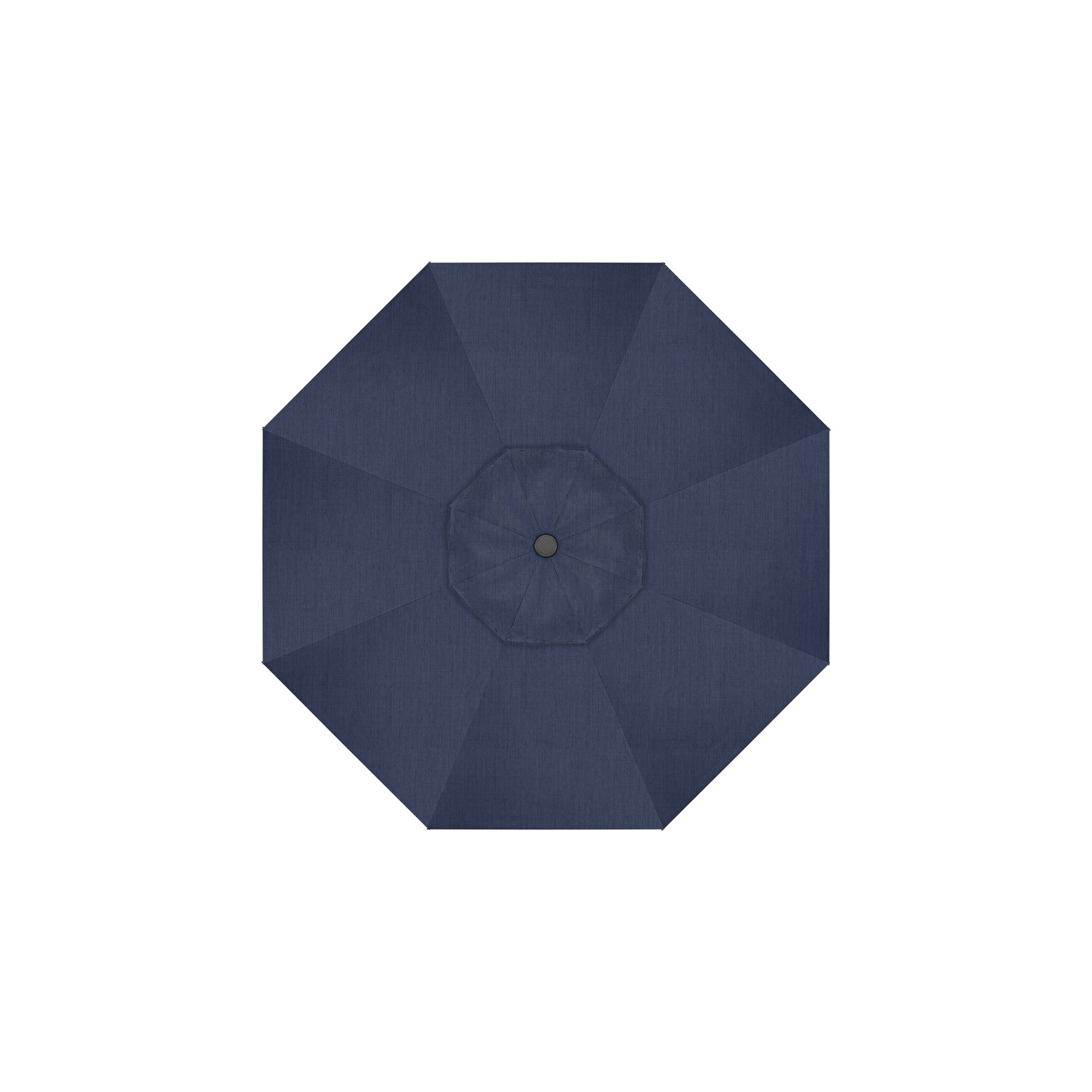 90'' Outdoor Umbrella, Black, Navy Blue- Olefin, Olefin