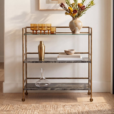 Loxley Bar Cart Brown