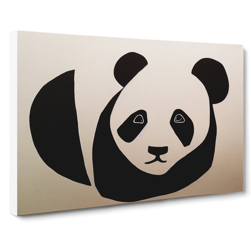 An Abstract Panda - Wrapped Canvas, 35cm H x 50cm W x 3cm D