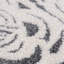 Tapis noir / blanc en polyester tissé à la machine Adrienne-966071570