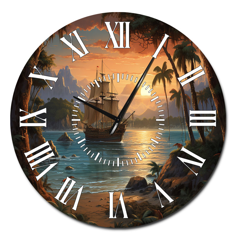 Horloge murale pirate, Surdimensionné