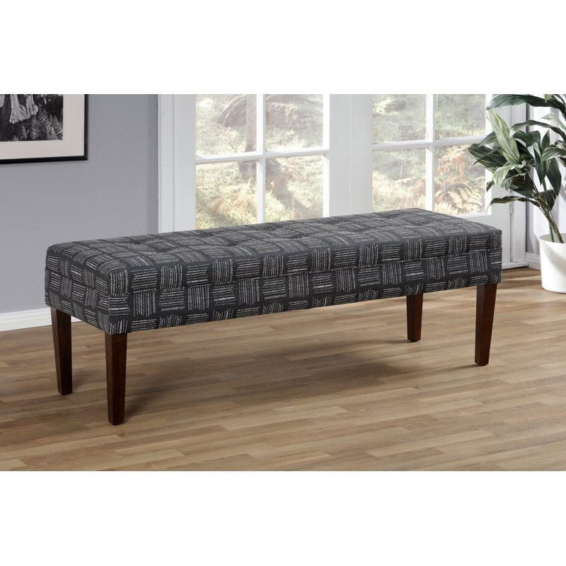 Banc rembourré Checo, Encre noire