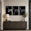 Ensemble de 3 tableaux sur toile représentant des verres à champagne, pour la décoration du salon, de la chambre et de la maison.