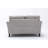 57" Light Gray Woven Loveseat