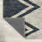 Bonnes Chevron Machine Made Power Loom Polypropylene Area Rug in Ivory/Black-2104481451