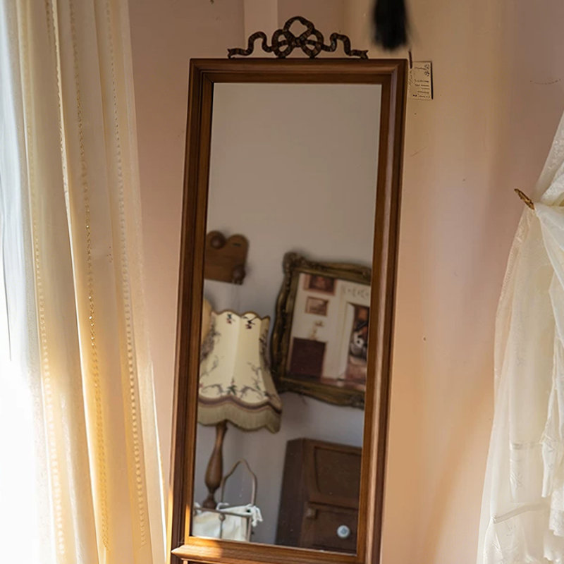 Miroirs pleine longueur rectangulaires en bois massif