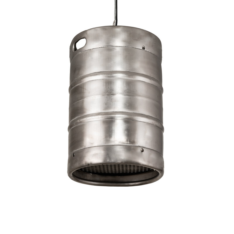Luminaire suspendu cylindrique à 1 lumière DEL