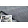 Cabrini Hand Loomed Silky Nilon Striped Area Rug in Gray