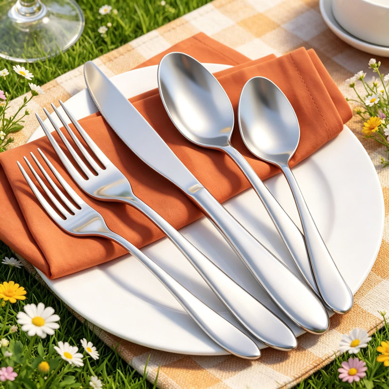Ensemble de couverts 30 pièces pour 6, ensemble de couverts en acier inoxydable 18/10 de qualité supérieure, ensemble de couverts polis miroir pour la maison, le restaurant, le mariage et la fête, va au lave-vaisselle