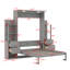 Lit escamotable avec tablettes Murphy-348509134