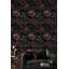 Papier peint floral, décoration murale luxueuse foncée-1433185915