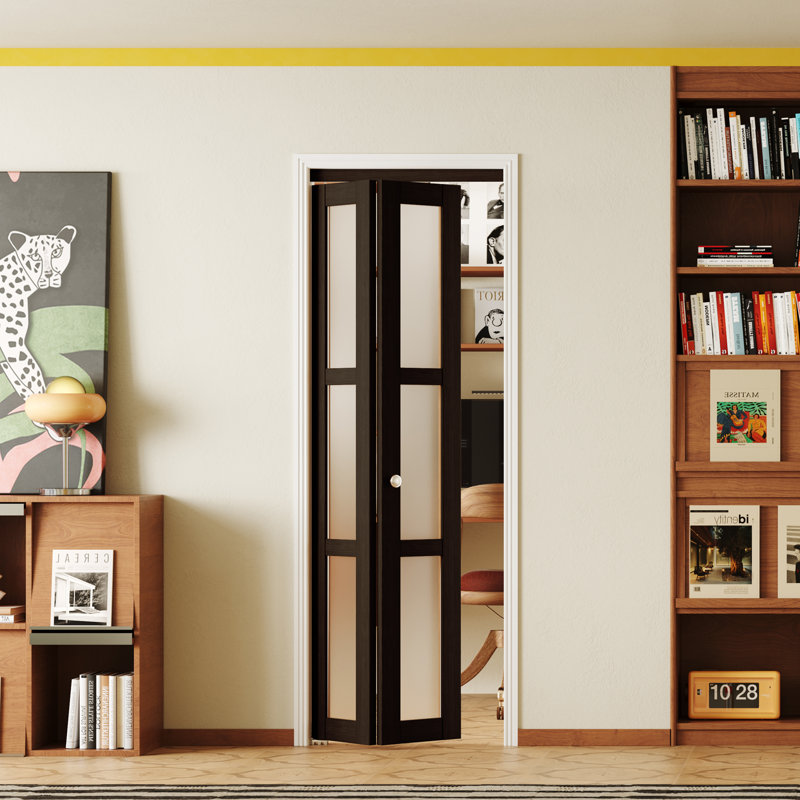 Porte pliante en bois manufacturé 3-Lite, 30 po x 80 po