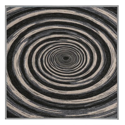 Machine Washable Space Brown Area Rug