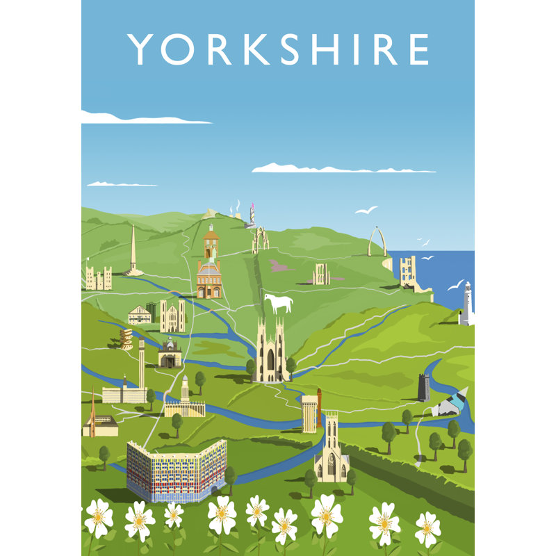 'Yorkshire' by Richard O'Neil - Print, 40 cm H x 30 cm W x 1 cm D, No Frame