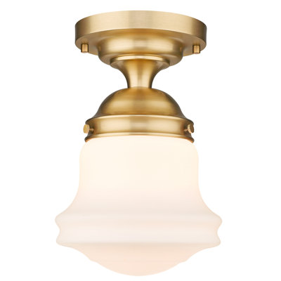 Luminaire suspendu semi-encastré en verre Neriah