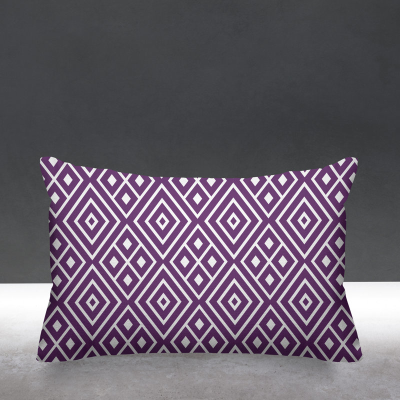 Housse et insert de coussin rectangulaire d'extérieur Nina, Violet