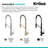 KRAUS Oletto Touchless Sensor Commercial Pull-Down Single Handle Kitchen Faucet with QuickDock Top Mount Assembly-66764881