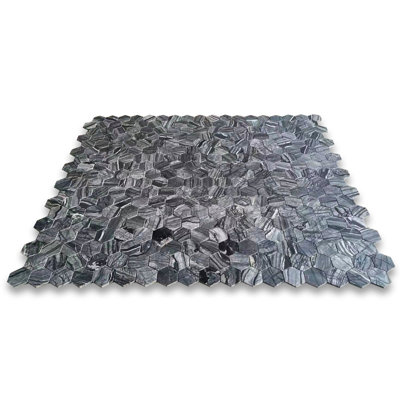 12" x 10" Marble Mosaic Wall and Floor Tile