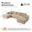 Canapé modulaire en velours côtelé Cloudie Koyu-244966467