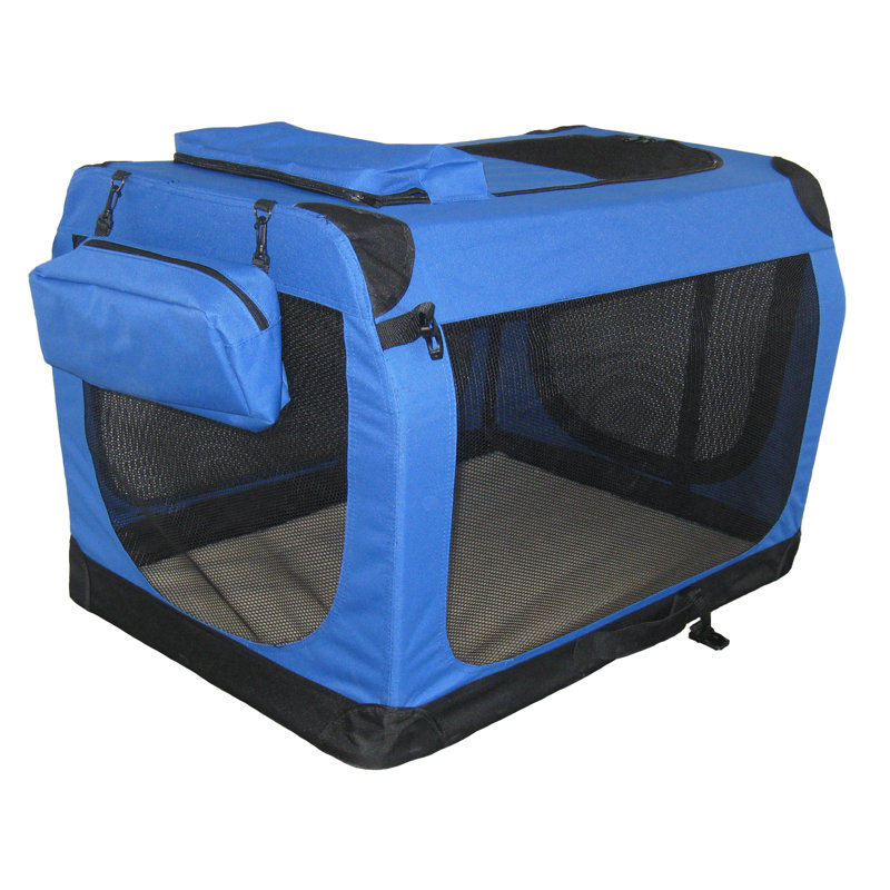 Collapsible Soft-Sided Crate with 2 Doors, 39" H x 32" W x 48" D