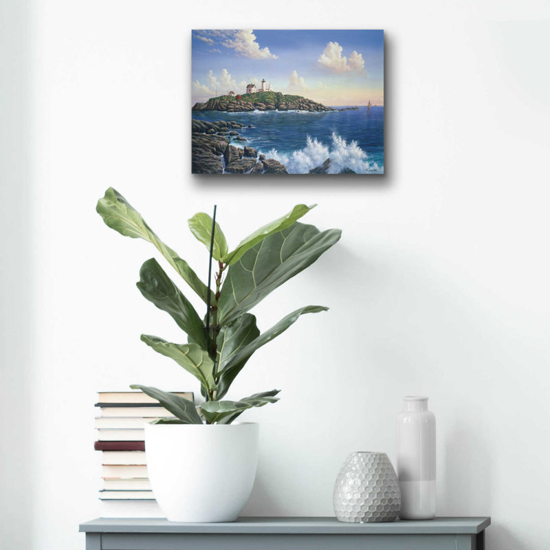  «Cape Neddick, Maine» par Eduardo Camoes, art mural en verre acrylique, H 12 po x l 16 po x P 0,13 po