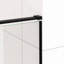 Porte de douche coulissante semi-sans cadre l 56 à 60 po x H 72 po, verre trempé transparent SCGG 5/16 po (8 mm), largeur de coupe réglable 4 po