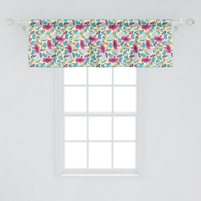 Multicolore ensemble de 2 cantonnières Ambesonne Fashion, L 54 po x L 18 po