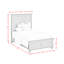 Ensemble de chambre à coucher à panneaux 3 pièces Nhek-1260705794-1260705806