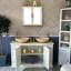 Angulo 1230 mm Freestanding Double Vanity with Vessel Stone Basin