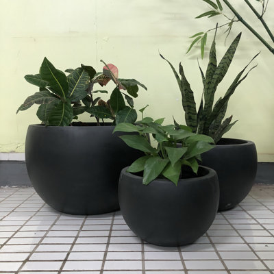 Ensemble de pots à fleurs 3 pièces Gibson