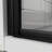32" - 33.2" Adjustable Width Pivot Shower Door, 6Mm Tempered Clear Glass, Black Finish, Reversible Installation, 180 Rotation, Bi Folding Hinges, Water Leakage Prevention, Space Saving For Compact-126354000