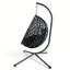 Fauteuil à œufs suspendu en rotin avec support Pe-510241688