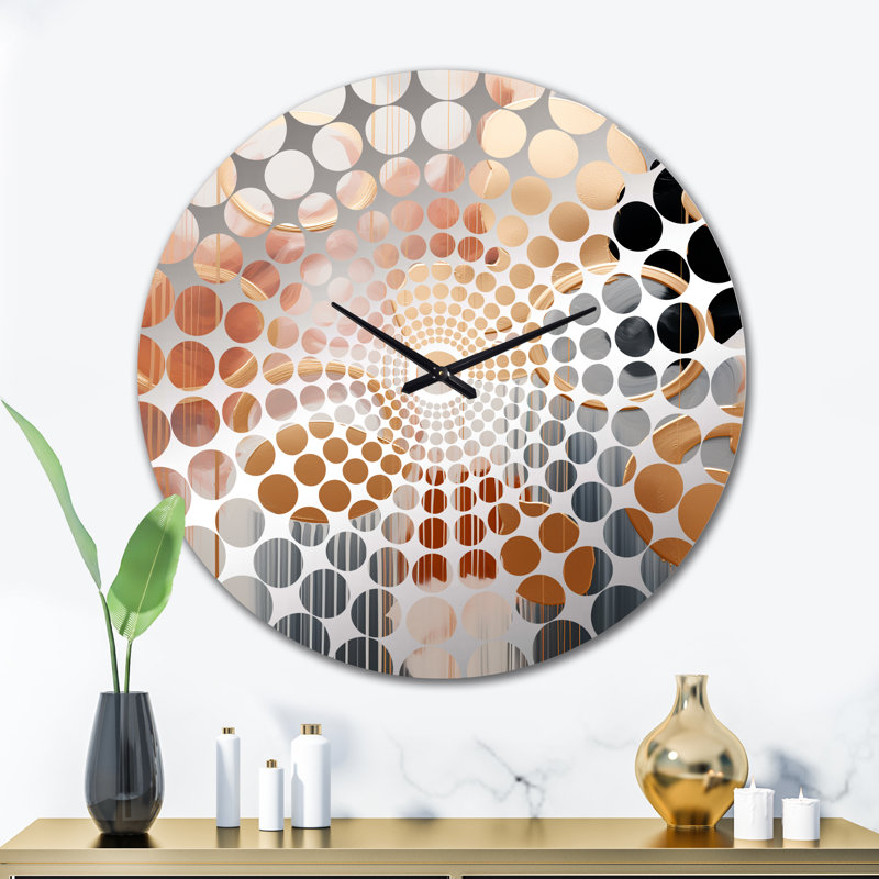 Horloge murale à motif abstrait, Grand