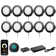Cabinet Lighting Work with Alexa App Remote Control, Plug in Puck Light 6 pack 3000K - 6000K