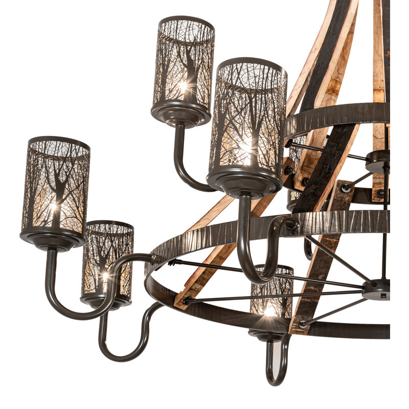 Rustic Lodge 12 - Light Chandelier