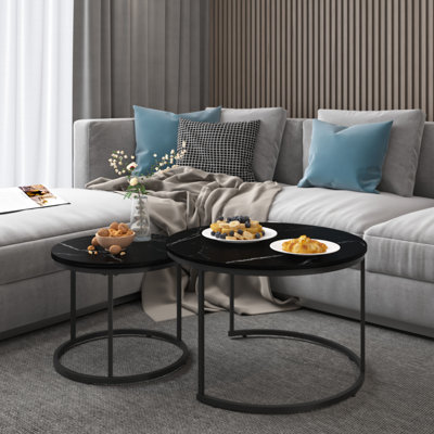 Ensemble de 2 tables basses gigognes
