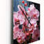 Horloge murale Orchidées roses - Orchidées roses Neon Fusion II-128745707