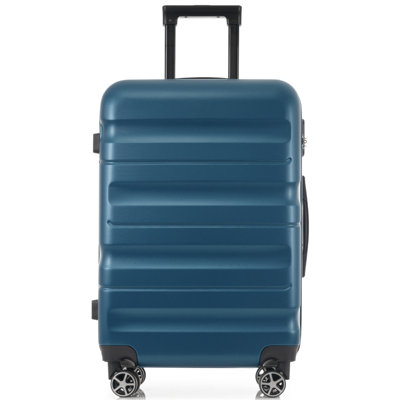 6-Piece ABS Hardshell Luggage Set - Lightweight Durable Suitcases with Dual Spinner Wheels, Carry-On Check-In Sizes for Travel Business