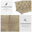 Coussins de rechange pour balançoire d'extérieur 3 places-86870272-86870273