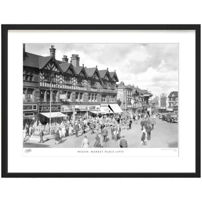 Wigan, Market Place C1955 by Francis Frith - Single Picture Frame Print