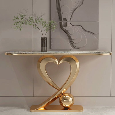 Italian style luxury stainless steel porch table
