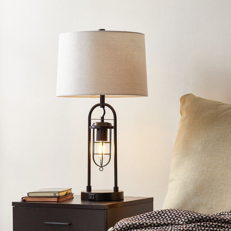 Jasper-John 26'' Bronze Table Lamp with USB