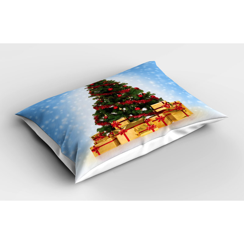 Christmas Fir Tree Microfiber Pillow Sham Set of 2, 26"