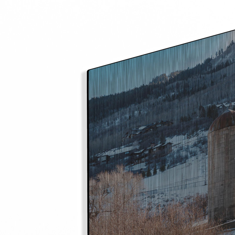  «Mcpolin Barn Park City Utah» par Epic Portfolio, art mural en métal, 36 po x 24 po, H 24 po x l 36 po