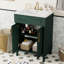 Meuble-lavabo compact 24 po avec lavabo simple 24 po, rangement à 2 portes, comptoir intégré en céramique pour les petits espaces-1727794230