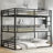 Bunk Bed, Heavy-Duty Metal Triple Bunk Bed with Guardrails and Noise-Reducing Design, Space-Saving-2088048287-2088048220